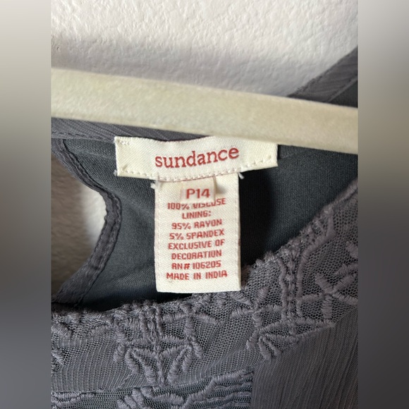 Sundance gray maxi dress size 14P - Picture 10 of 12